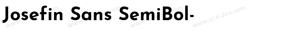 Josefin Sans SemiBol字体转换